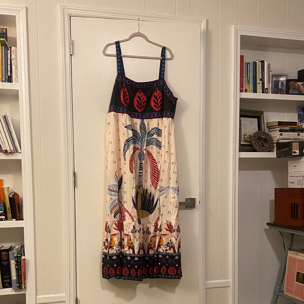 Bohemian Print Maxi Dress - Multicolor